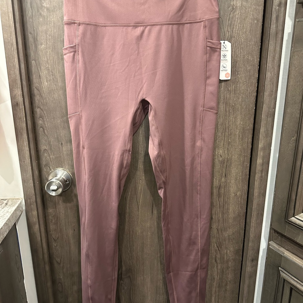 High-Waisted Mauve Leggings